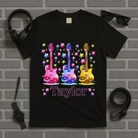 Retro Taylor First Name Personalized Groovy 80S T-Shirt