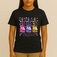 Retro Taylor First Name Personalized Groovy 80S T-Shirt