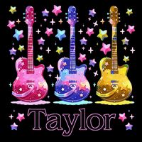 Retro Taylor First Name Personalized Groovy 80S T-Shirt