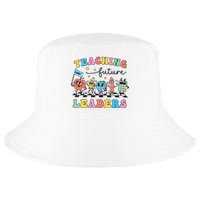 Retro Teaching Future Leaders Groovy Teacher Back To School Cool Comfort Performance Bucket Hat