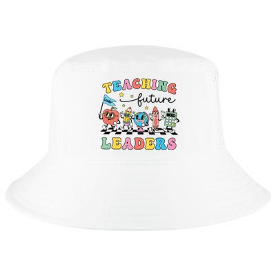 Retro Teaching Future Leaders Groovy Teacher Back To School Cool Comfort Performance Bucket Hat