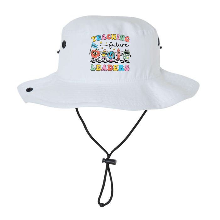 Retro Teaching Future Leaders Groovy Teacher Back To School Legacy Cool Fit Booney Bucket Hat