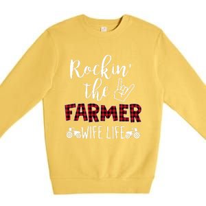 Rockin The Farmer Wife Life Premium Crewneck Sweatshirt