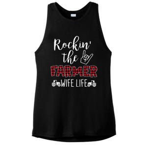 Rockin The Farmer Wife Life Ladies PosiCharge Tri-Blend Wicking Tank