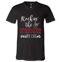 Rockin The Farmer Wife Life V-Neck T-Shirt