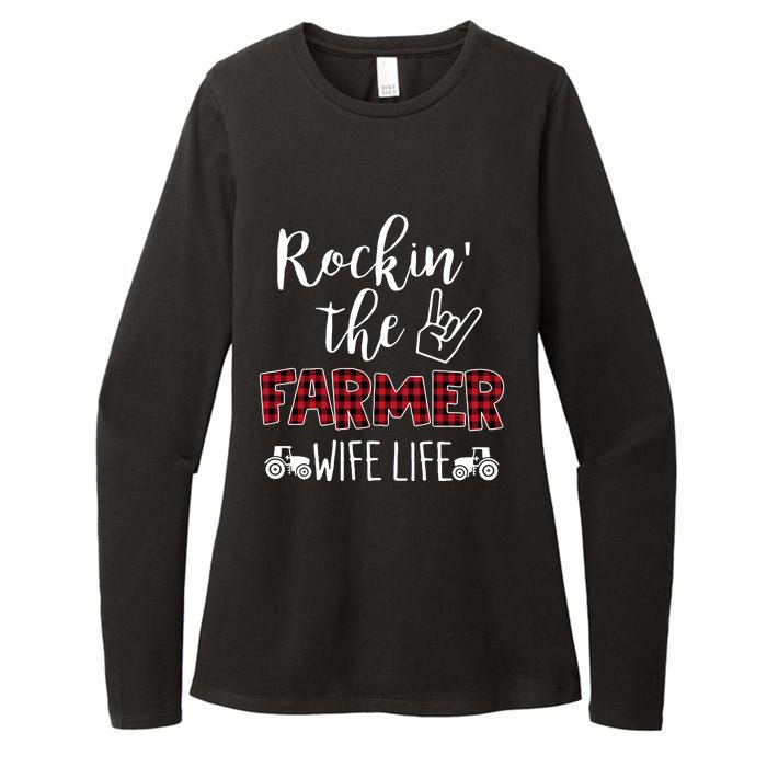 Rockin The Farmer Wife Life Womens CVC Long Sleeve Shirt