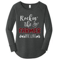 Rockin The Farmer Wife Life Women's Perfect Tri Tunic Long Sleeve Shirt