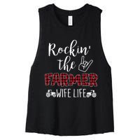 Rockin The Farmer Wife Life Women's Racerback Cropped Tank