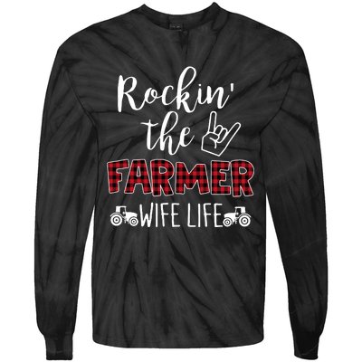 Rockin The Farmer Wife Life Tie-Dye Long Sleeve Shirt