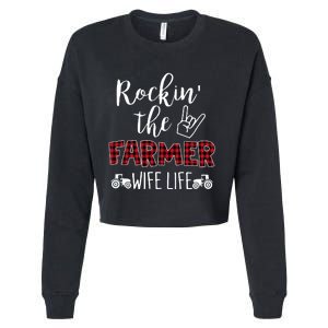 Rockin The Farmer Wife Life Cropped Pullover Crew