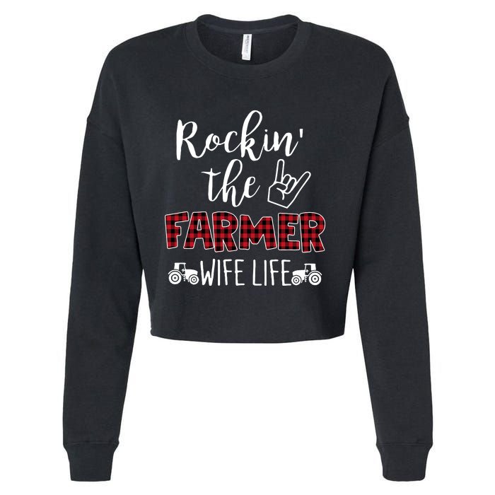 Rockin The Farmer Wife Life Cropped Pullover Crew