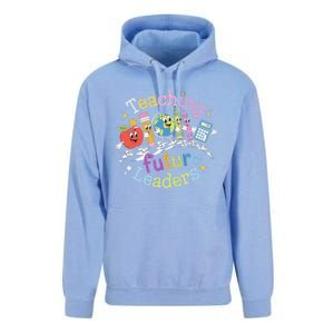 Retro Teaching Future Leaders Teacher 100 Days Of School Unisex Surf Hoodie