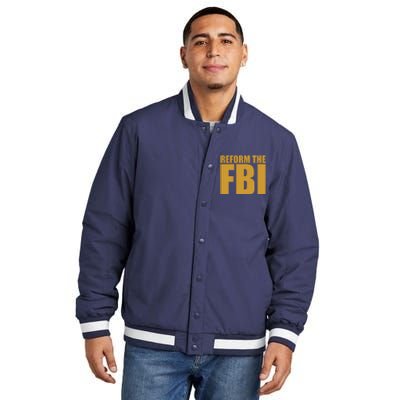 Reform The FBI Insulated Varsity Jacket