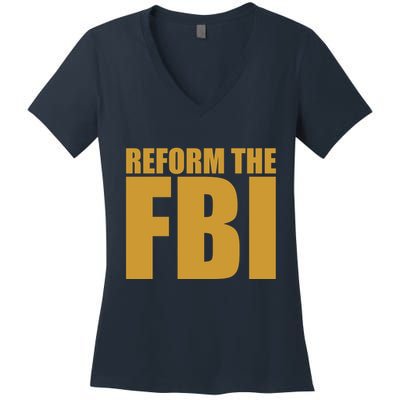 Reform The FBI Women's V-Neck T-Shirt