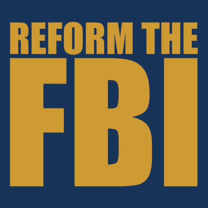 Reform The FBI Women's V-Neck T-Shirt