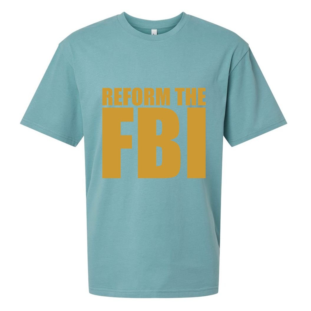 Reform The FBI Sueded Cloud Jersey T-Shirt