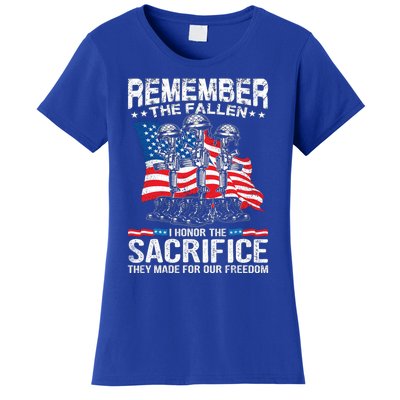 Remember The Fallen I Honor The Sacrifice Veteran Gift Women's T-Shirt