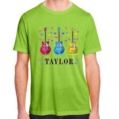 Retro Taylor First Name Personalized Groovy 80s Pin.K Adult ChromaSoft Performance T-Shirt