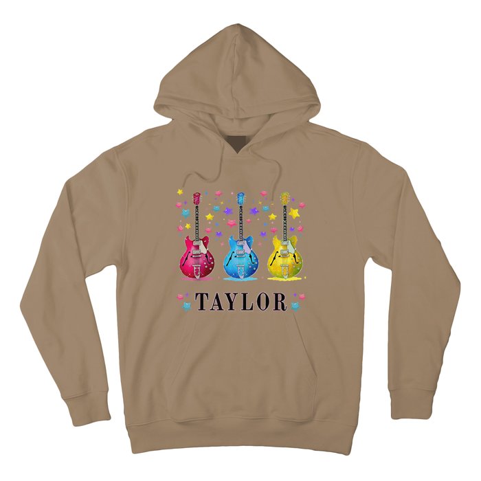 Retro Taylor First Name Personalized Groovy 80s Pin.K Hoodie