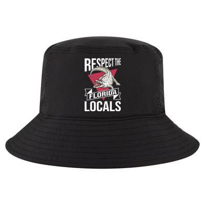 Respect The Florida Locals Alligator Zoo Animal Lover Cool Comfort Performance Bucket Hat