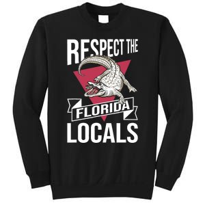 Respect The Florida Locals Alligator Zoo Animal Lover Sweatshirt