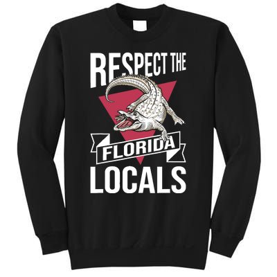 Respect The Florida Locals Alligator Zoo Animal Lover Sweatshirt