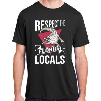 Respect The Florida Locals Alligator Zoo Animal Lover Adult ChromaSoft Performance T-Shirt