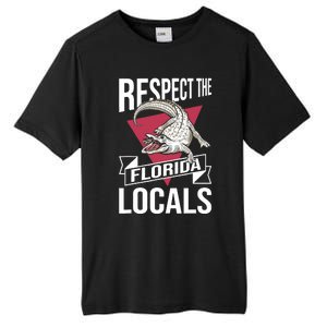 Respect The Florida Locals Alligator Zoo Animal Lover Tall Fusion ChromaSoft Performance T-Shirt