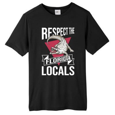 Respect The Florida Locals Alligator Zoo Animal Lover Tall Fusion ChromaSoft Performance T-Shirt