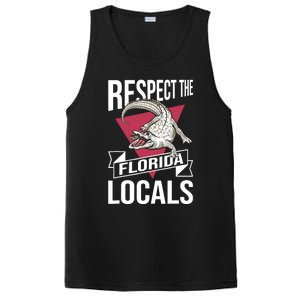 Respect The Florida Locals Alligator Zoo Animal Lover PosiCharge Competitor Tank