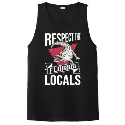 Respect The Florida Locals Alligator Zoo Animal Lover PosiCharge Competitor Tank