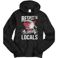 Respect The Florida Locals Alligator Zoo Animal Lover Tie Dye Hoodie