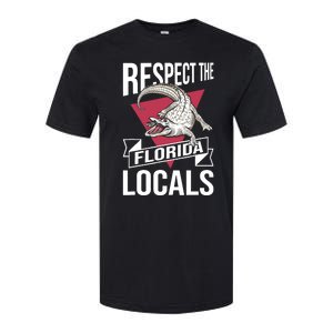 Respect The Florida Locals Alligator Zoo Animal Lover Softstyle CVC T-Shirt