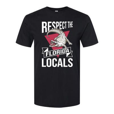 Respect The Florida Locals Alligator Zoo Animal Lover Softstyle CVC T-Shirt