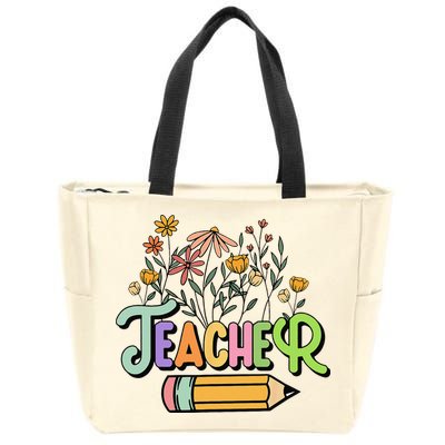 Retro Teache for  Best Teacher Gifts Zip Tote Bag