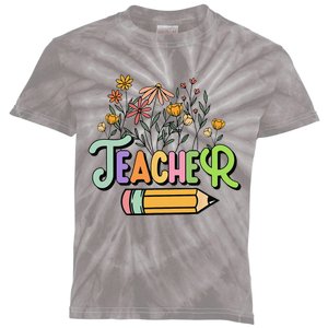 Retro Teache for  Best Teacher Gifts Kids Tie-Dye T-Shirt