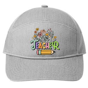 Retro Teache for  Best Teacher Gifts 7-Panel Snapback Hat