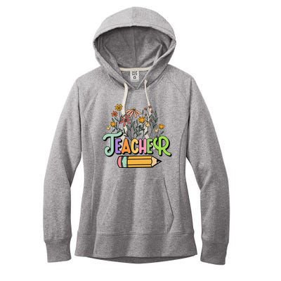 Retro Teache for  Best Teacher Gifts Women's Fleece Hoodie