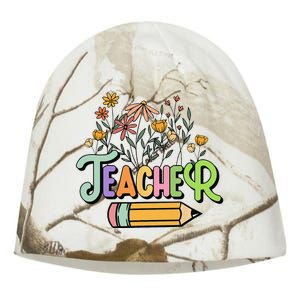 Retro Teache for  Best Teacher Gifts Kati - Camo Knit Beanie