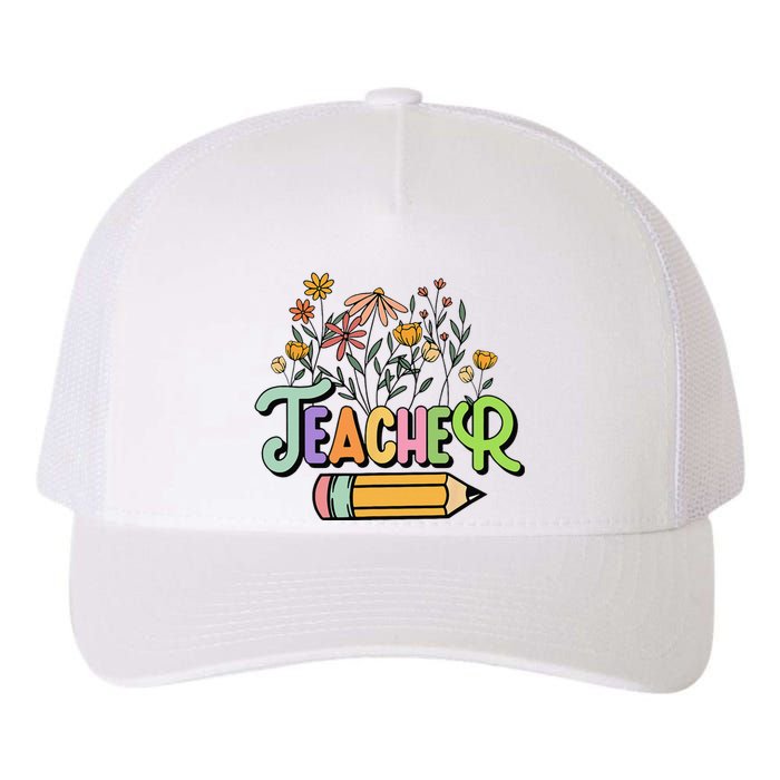 Retro Teache for  Best Teacher Gifts Yupoong Adult 5-Panel Trucker Hat