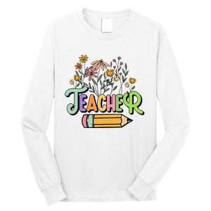 Retro Teache for  Best Teacher Gifts Long Sleeve Shirt