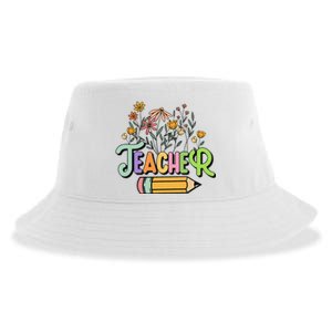 Retro Teache for  Best Teacher Gifts Sustainable Bucket Hat