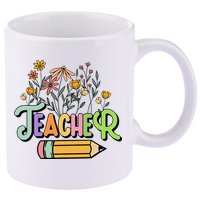 Retro Teache for  Best Teacher Gifts 11oz C Handle Ceramic Mug