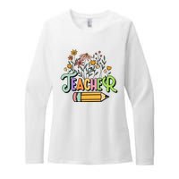 Retro Teache for  Best Teacher Gifts Womens CVC Long Sleeve Shirt