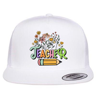 Retro Teache for  Best Teacher Gifts Flatbill Hat