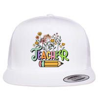 Retro Teache for  Best Teacher Gifts Flat Bill Trucker Hat