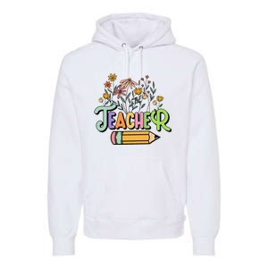 Retro Teache for  Best Teacher Gifts Premium Hoodie