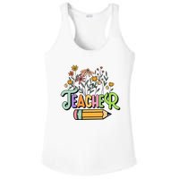 Retro Teache for  Best Teacher Gifts Ladies PosiCharge Competitor Racerback Tank