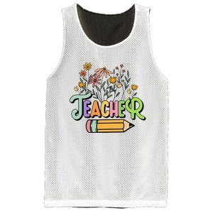 Retro Teache for  Best Teacher Gifts Mesh Reversible Basketball Jersey Tank