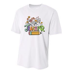 Retro Teache for  Best Teacher Gifts Youth Performance Sprint T-Shirt